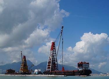 416l振动锤为香港海底隧道建设大显身手